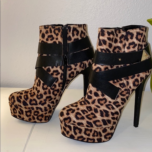 Qupid leopard print heels - Picture 3 of 7